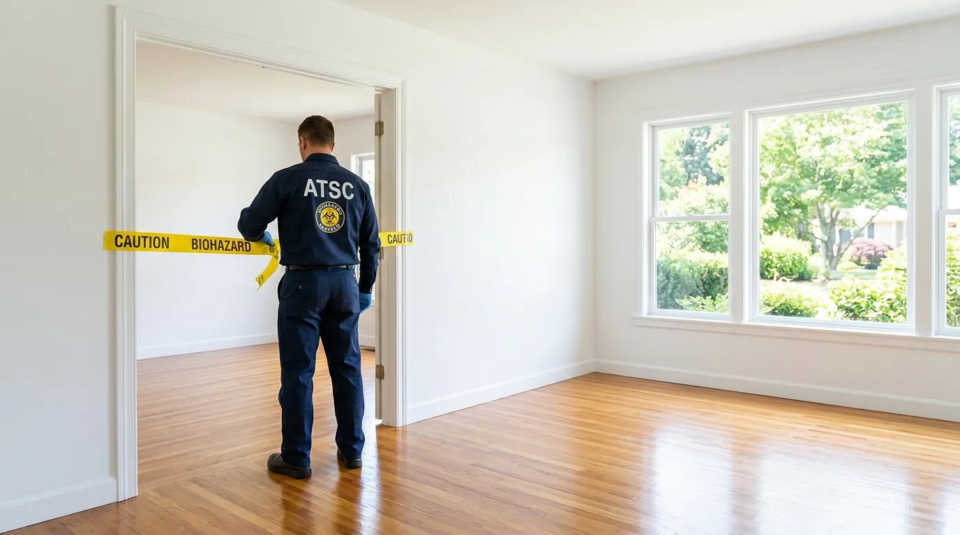 Certified biohazard cleanup crew performing Crime Scene Cleanup in Glenwood